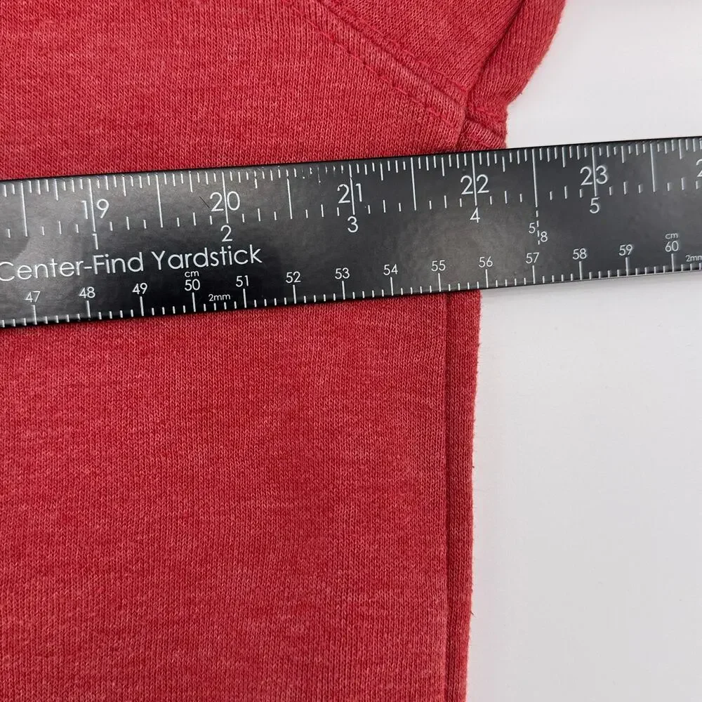 The North Face Hoodie Mens Large Red Pullover Sweatshirt Logo Casual Soft Fleece